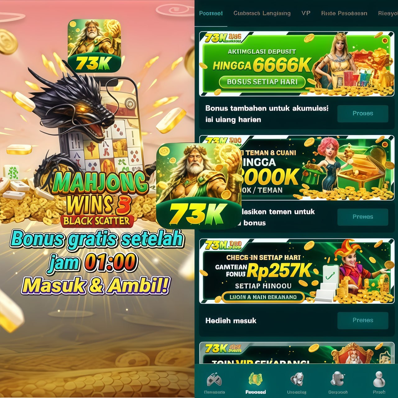 73K - Jelajahi Ragam Slot Online dengan Tema Menarik